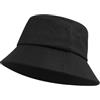 Zylioo Cappello alla pescatora XXL in lino, unisex, traspirante, leggero, estivo, regolabile, casual, per attività all'aperto, nero, XL