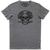 WARTSHIRT Maglietta Teschio Arditi Avanguardia Fiamme Nere Esercito Arditi Skull T-Shir (Bunker Grey, L)