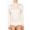 EGI Maglia Donna Manica Lunga in Micro Lana Costine con Lupetto e Polsi in Pizzo