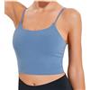 Lemedy Donne Imbottito Reggiseno Sportivo Fitness Allenamento Running Camicie Yoga Tank Top, Blu, XL