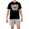 Marvel Black Panther Pigiama per Uomo Nero Large