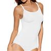 Lancry Shapermint - Canottiera snellente a compressione, da donna, modellante, canottiera a compressione, con spalline regolabili, bianco, L