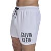 Calvin Klein Costume da bagno da uomo Volley, ad asciugatura rapida, leggero, bianco, Medium