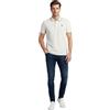 Blauer Polo in Piquet Damon (IT, Testo, M, Regular, Regular, Bianco Ottico)