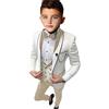 Botong Slim Fit Vestito per Ragazzi Scialle Risvolto Giacca Gilet Pantaloni Ragazzi Partito Vestito Bambino Wedding Smoking