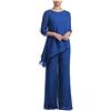 Botong 2 PC Chiffon Madre della Sposa Pantaloni Vestito Prom Abito Da Sera Vestito Da Donna Abiti Casual Wear