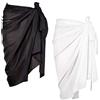 Chuangdi - Pareo copricostume in chiffon da donna, 2 pezzi - multicolore - Lungo