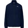 Kappa - Felpa con Zip, Uomo, Blu, Poliestere, Sportivo. Logo Saurion Slim, Taglia: L