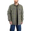 Carhartt Relaxed Fit Heavyweight Flannel Sherpa-Lined Shirt Jac Camicia Button-Down Uomo (Pacco da 1)