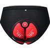 LOVIVER MTB Della Bici Della Biancheria Intima Della Bicicletta Mutande Slip Adsorbente 3D Imbottitura Da Uomo Imbottiti Pantaloncini Da, nero XL