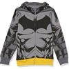 DC Comics Big Batman Cosplay - Felpa con Cappuccio con Cerniera e Mantello, per Ragazzi 4-20, Nero, 10-12