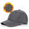 Zylioo Cappello da baseball oversize XXL in lana, berretto invernale dalla struttura morbida, berretto caldo regolabile per papà