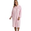 Marlon Candace - Camicia da Notte da Donna in Cotone Spazzolato con Colletto alla Peter Pan, Pretty Pink 45, 16-18