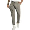 PJ PAUL JONES Pantaloni da golf da uomo elasticizzati a 4 vie, casual, slim fit, taglio corto, affusolati, pantaloni da lavoro leggeri, Cachi, XX-Large