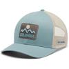 Columbia Maglia da Donna con Chiusura a Scatto, Blu schiacciato/Ferro/Columbia Mountains, Taglia Unica