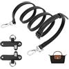 GADITIEK Cinturino compatibile per mini borsa Longchamp, design con fibbia regolabile senza punzonatura, adatto per mini borsa longchamp, in pelle marrone, Nero , 100-120cm