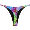RELLECIGA - Slip bikini perizoma regolabile sgambato da donna | Bottoni laterali regolabili, retro a T, vita bassa, gamba alta, fodera completa, pantaloni da bagno a copertura minima