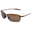 Maui Jim Lighthouse - Occhiali da sole polarizzato Rootbeer, unisex, classico, wrap-around, UV Protection