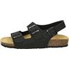 Valleverde VG9910 Sandali bio Scarpe Trekking Uomo in Pelle Nero/40