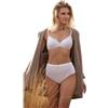 Janira Slip Skin Cotton Slip in cotone biologico elasticizzato, bianco, L