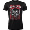 BLT DISTRIBUTION SRL T-Shirt Motorhead Various Art. Maglietta Rock Ufficiale Nera. Band Heavy Metal. Cotone. Unisex. Adulto Ragazzo.
