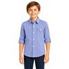 Bienzoe Ragazzi Cotone Plaid Roll Up Camicie