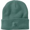 Carhartt - Berretto in maglia acrilica da uomo, cuffia, beanie, Ardesia/Verde, Taglia unica