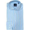 Tina Ferrà Camicia Uomo a Righe Uomo Elegante, Camicia Regular Uomo Manica Lunga in Cotone, Camicia Rigata Collo Francese, Camicia Artigianale Uomo Regalo San Valentino, Camicie Made in Italy