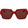 KARL LAGERFELD Women's Sunglasses KL6104SR - Red with Solid Brown Lens