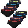 Umbro Mutande Uomo Cotone 8 Pezzi XL | Slip Uomo in Cotone Elasticizzato, Traspirante | Intimo Maschil | Sportivi