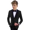 Botong Abito formale con risvolto scialle per ragazzi 3 PC giacca gilet pantaloni ragazzi vestito da festa smoking da sposa vestito per bambini