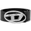 Diesel Cintura Unisex Adulto, nero/Nickel, 80 cm