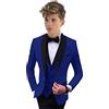 Botong Abito formale con risvolto scialle per ragazzi 3 PC giacca gilet pantaloni ragazzi vestito da festa smoking da sposa vestito per bambini