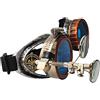 Perfeclan Occhiali Steampunk Retrò con Lenti Colorate e Lente Ingrandimento per Cosplay Festa Halloween