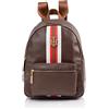 Tommy Hilfiger Jaden Plus-bkpk-smth PVC Zaino, Castagna, Taglia Unica Donna