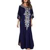 YOUKD Abito lungo senza spalline in caftano estivo di donna Abito con scollo a V Costume da bagno bohémien Copricostume da spiaggia