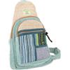GURU SHOP Cross Body Bag, zaino per il tempo libero, patchwork canapa, unisex, per adulti, 35 x 22 x 9 cm, nero, Einheitsgröße, Casual