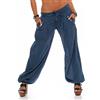 malito more than fashion Malito Pantaloni alla Zuava Classico Design Boyfriend Aladin Harem Pantaloni Sbuffo Pantaloni Pump Baggy Yoga 3417 Donna Taglia Unica