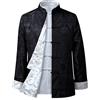 FAMMIX Giacca per Arti Marziali di Kung Fu Una Manica Lunga - Abiti da tangami Abiti Tradizionali Cinesi, Lino di Cotone Tai Chi Abiti Zen Uniforme di Meditazione Zen