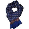 UK_Stone Sciarpa da uomo in 100% pura seta, motivo cachemire a pois, stile vintage, doppio strato, da uomo, Taglia unica
