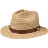 Stetson CAPPELLISHOP Barnell Traveller Cappello in Paglia Rafia Fascia in Pelle Uomo Primavera Estate