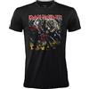 BLT DISTRIBUTION SRL T-Shirt Iron Maiden Number of The Beast. Maglietta Rock Ufficiale Nera. Band Heavy Metal. Cotone. Unisex. Adulto Ragazzo.