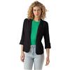 Vero Moda Blazer da Donna Vmjesmilo 3/4 Wvn Ga Noos, Nero, 45, Nero, 40