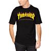Thrasher TRUTSH05749 T-Shirt, Uomo, Nero (Nero/Fiamme), Small (Taglia Produttore:S)