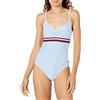 Tommy Hilfiger Costume da bagno donna, taglio a V, monopezzo, XS