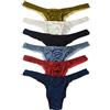 Paradise Silk Perizoma da donna in pura seta, 6 paia in una confezione economica, A, Large