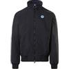 NORTH SAILS Sailor Uomo Giacca in Nylon Riciclato - vestibilità Slim e Fissaggio con Cerniera (XXL, Nero)