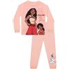 Disney Moana Pigiama Ragazza | Pigiama Invernale Ragazza | Vaiana Pigiamone Bambina | Arancione 7-8 Anni