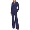 Botong Completo Donna Doppiopetto 2 Pezzi Tailleur Pantalone Business Outfit Elegante Casual Formale Smoking, Marina Militare, S
