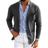 Generic Blazer da abito per uomo a maniche lunghe, giacca da uomo UK slim fit, smart casual, business, giacca da abito sottile, blazer sportivo da uomo, completi leggeri da uomo, completi quotidiani, giacche